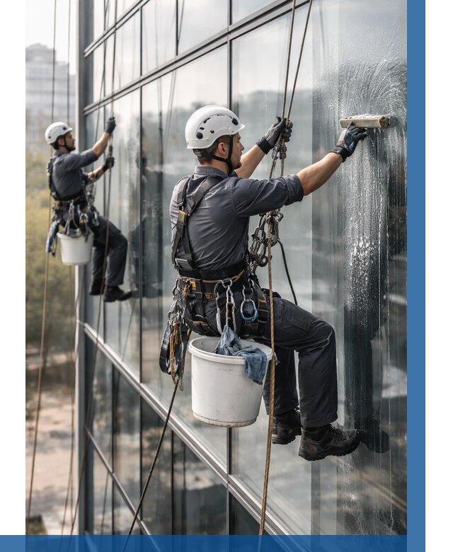 Мойка сплошного остекления в Белорецке, заказать от 304 р.| ВЫСОТНИК-Блр