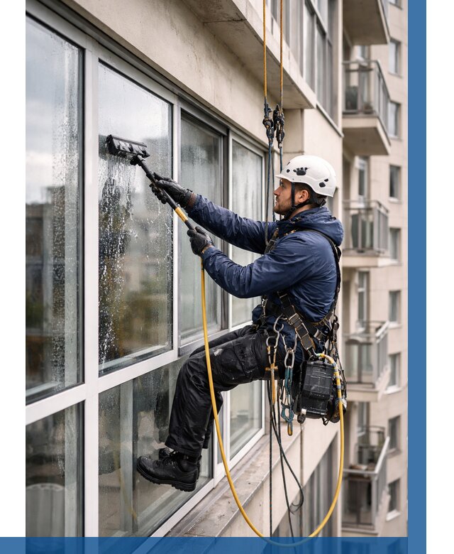 Мойка балконного остекления в Белорецке от 3548 р. | ВЫСОТНИК-Блр