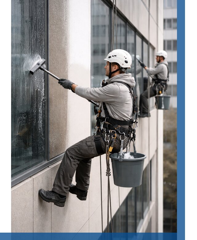 Мойка фасадов зданий в Белорецке под ключ от 355 р. | ВЫСОТНИК-Блр