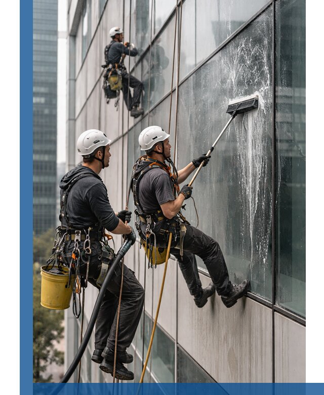 Профессиональная высотная мойка фасадов зданий в Белорецке