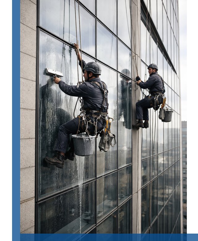 Профессиональная мойка стеклянных фасадов зданий в Белорецке