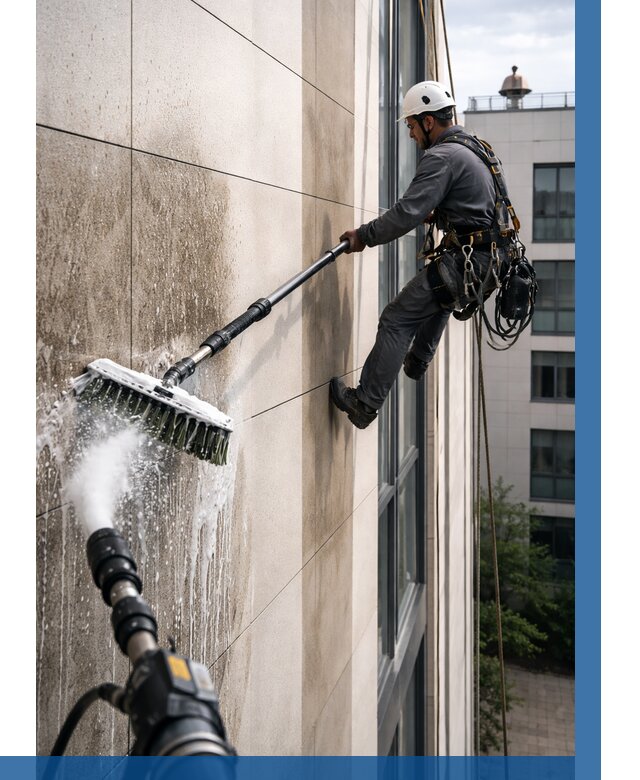 Мойка фасада из керамогранита в Белорецке от 304 р. | ВЫСОТНИК-Блр