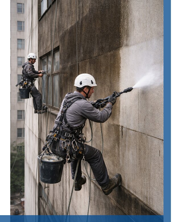 Очистка фасада от копоти в Белорецке от 253 р. | ВЫСОТНИК-Блр