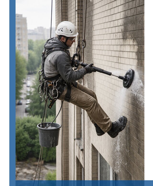 Очистка фасада от копоти в Белорецке профессионально и безопасно