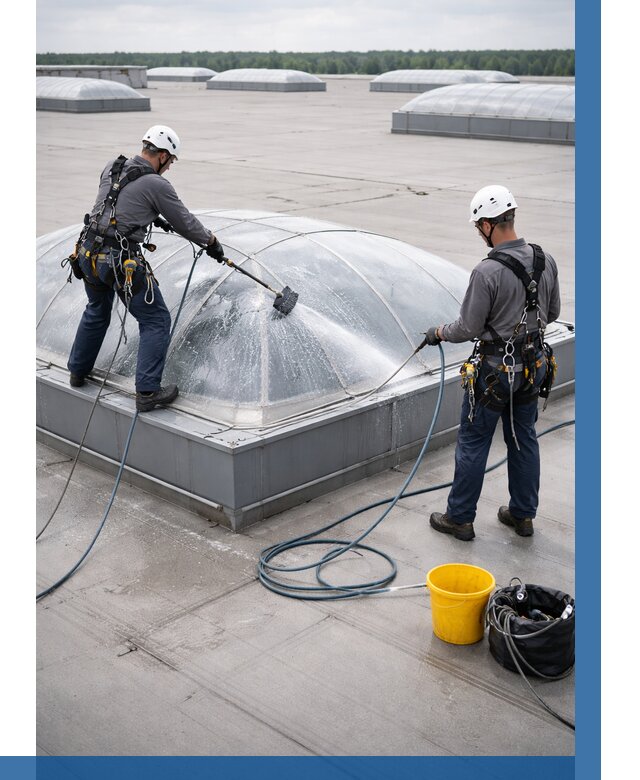 Мойка зенитных фонарей в Белорецке, заказать от 4562 р. | ВЫСОТНИК-Блр