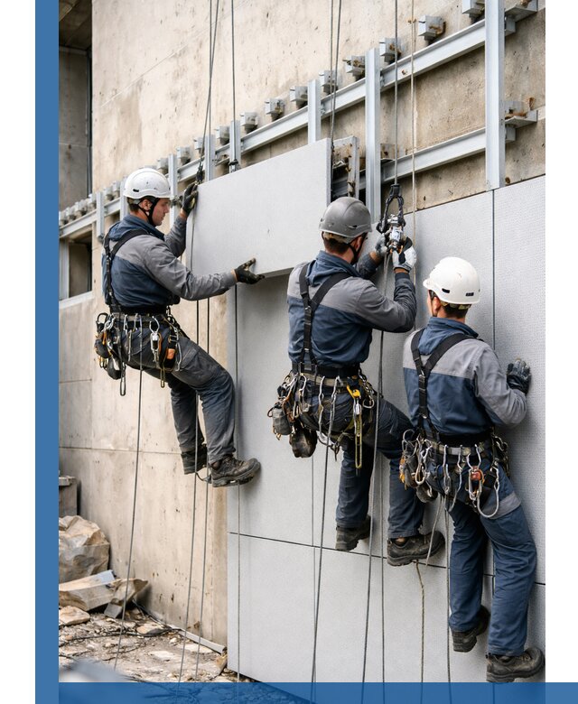 Монтаж вентилируемого фасада в Белорецке под ключ с гарантией качества