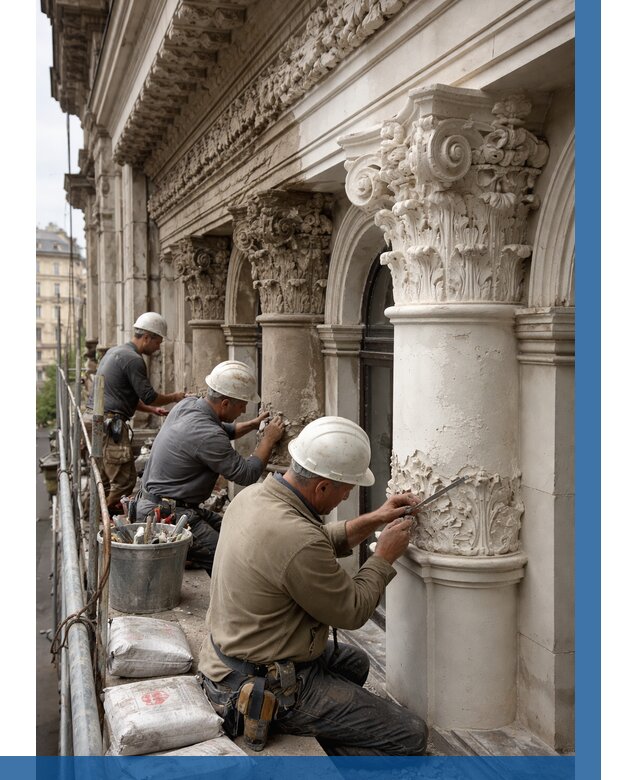 Реставрация фасадной лепнины в Белорецке от 2534 р. | ВЫСОТНИК-Блр