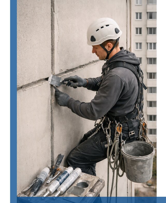 Ремонт межпанельных швов в Белорецке герметизация и восстановление
