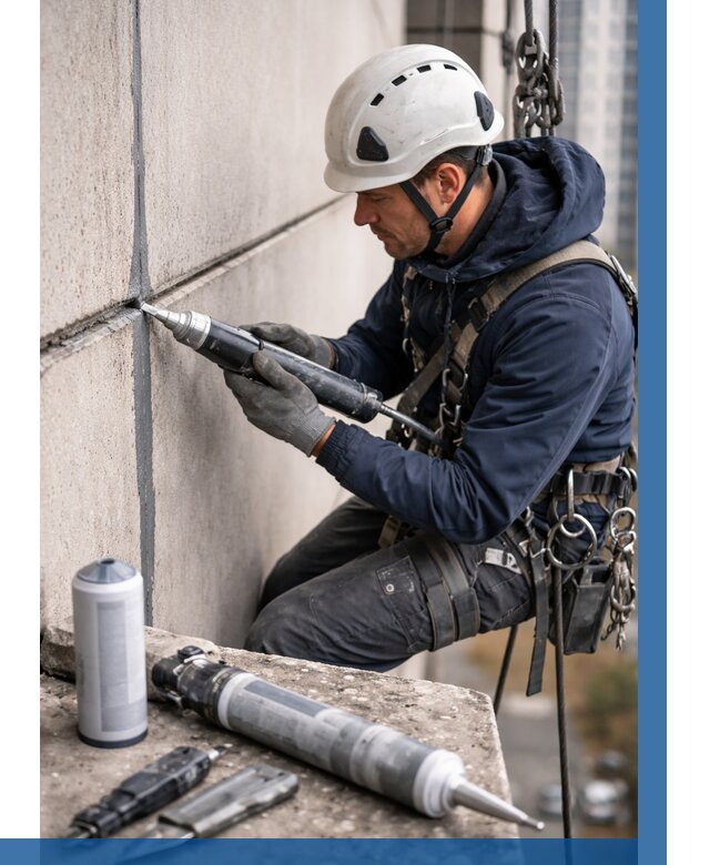 Вторичная герметизация швов в Белорецке от 456 р. | ВЫСОТНИК-Блр