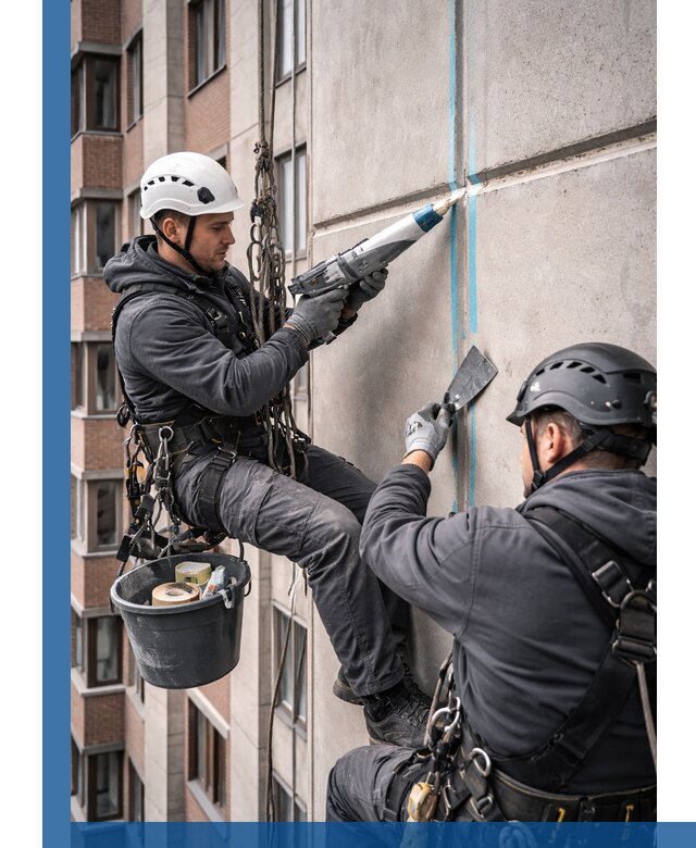 Вторичная герметизация швов фасада и кровли в Белорецке