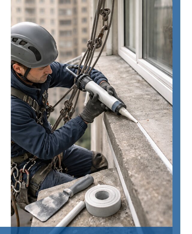 Герметизация балконного козырька в Белорецке от 4562 р. | ВЫСОТНИК-Блр