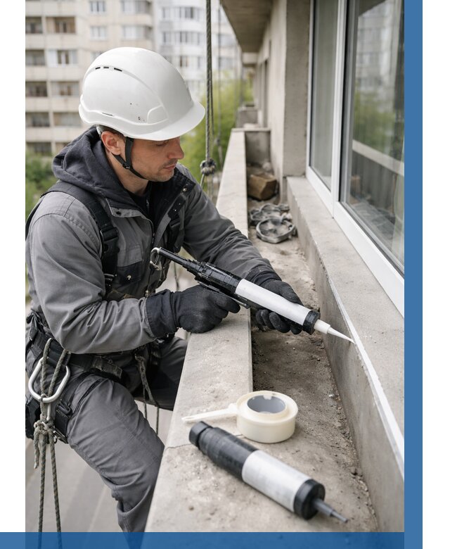 Герметизация швов лоджии в Белорецке от 4562 р. | ВЫСОТНИК-Блр