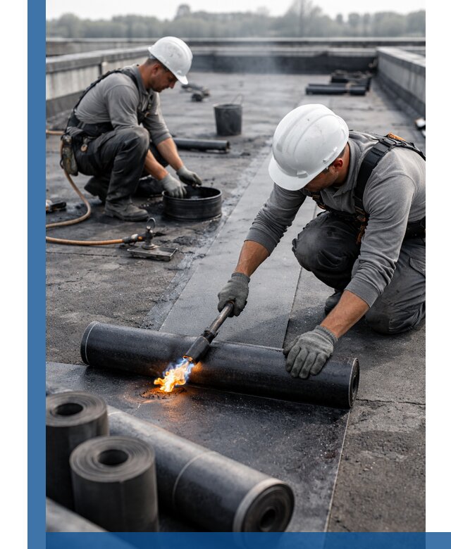 Ремонт рулонной кровли в Белорецке герметизация и восстановление