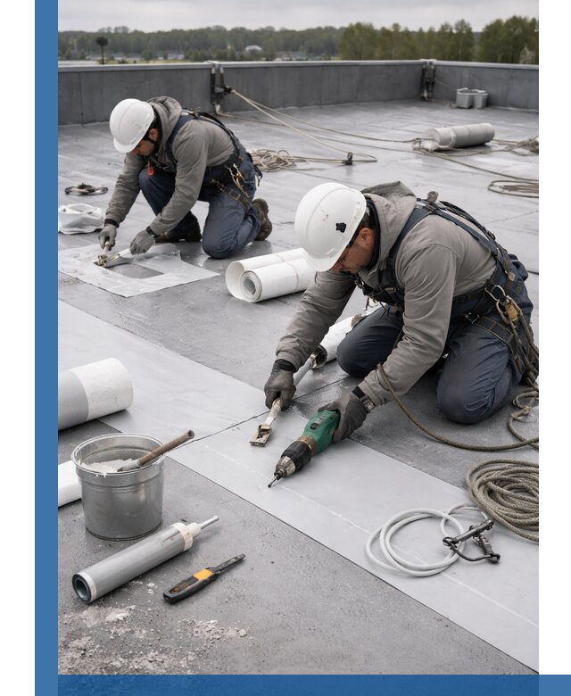 Ремонт мембранной кровли в Белорецке качественно и с гарантией