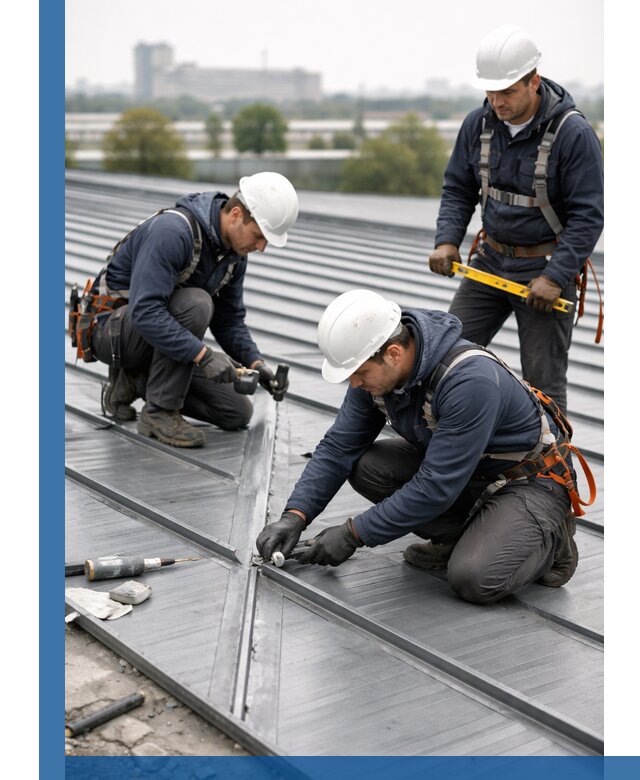 Ремонт фальцевой кровли в Белорецке срочно и качественно