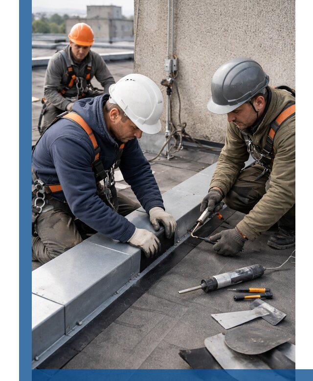 Ремонт кровельных примыканий в Белорецке профессионально