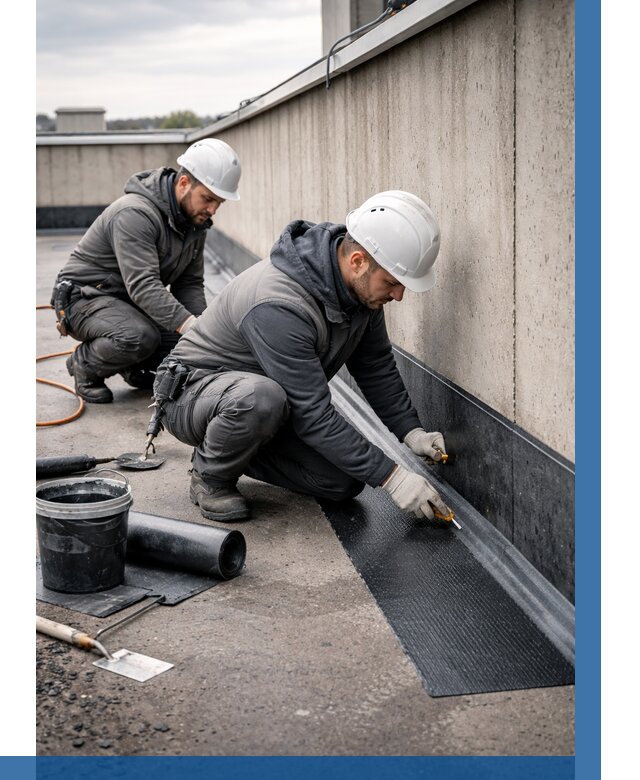 Гидроизоляция примыканий на кровле в Белорецке от 912 р. | ВЫСОТНИК-Блр