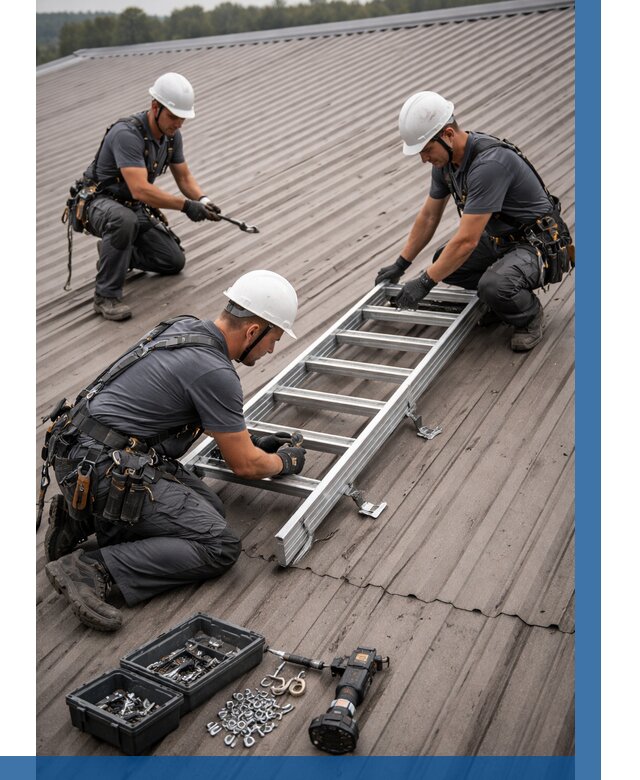 Монтаж кровельной лестницы в Белорецке от 4562 р. | ВЫСОТНИК-Блр