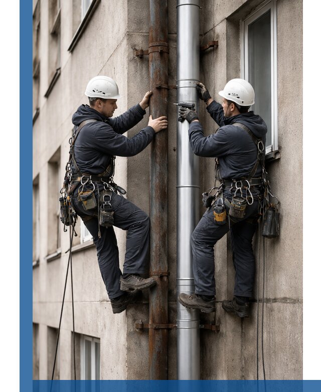 Замена водосточных труб в Белорецке: монтаж и демонтаж под ключ