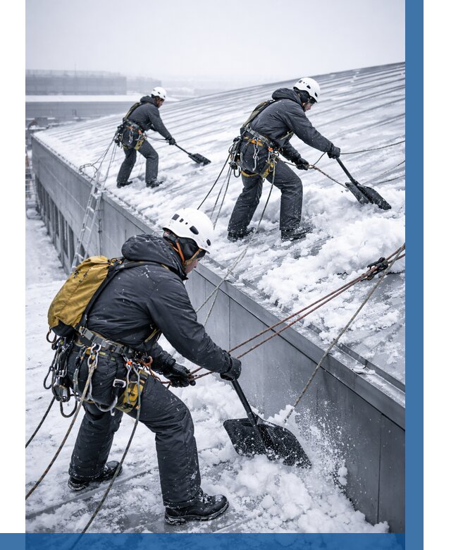 Очистка навесов от снега в Белорецке от 4562 р. | ВЫСОТНИК-Блр