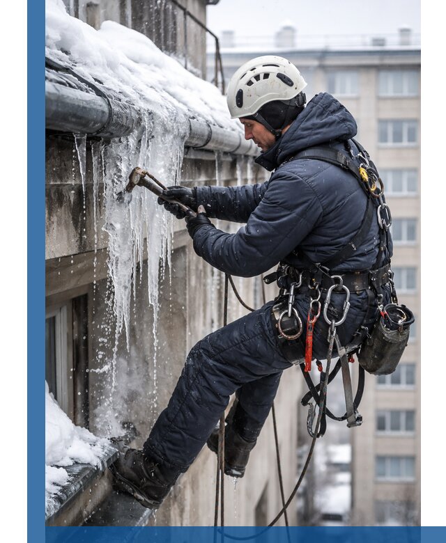 Удаление наледи и чистка водостоков в Белорецке оперативно и безопасно