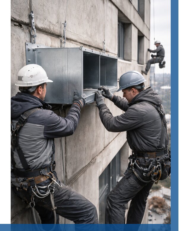 Монтаж вентиляционных коробов в Белорецке от 3041 р. | ВЫСОТНИК-Блр