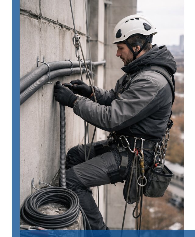 Профессиональный монтаж гофры для кабеля в Белорецке с гарантией