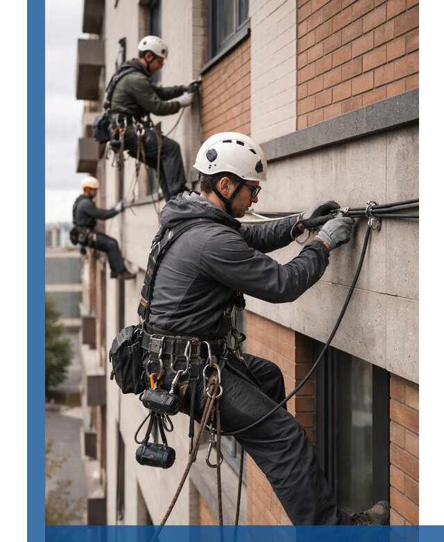 Крепление кабеля на фасаде монтаж и крепеж в Белорецке