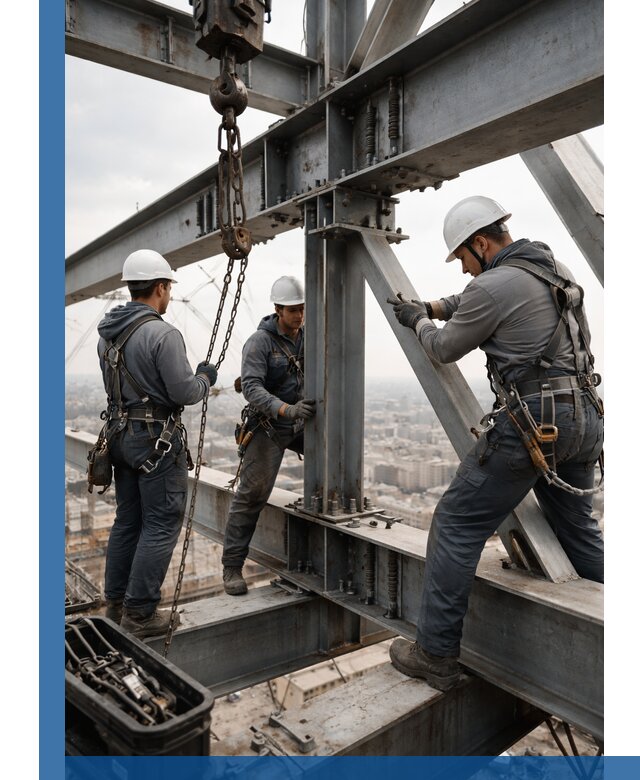 Профессиональный монтаж металлоконструкций на высоте в Белорецке