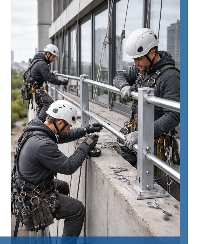 Монтаж ограждений на высоте в Белорецке, от 1216 р. | ВЫСОТНИК-Блр