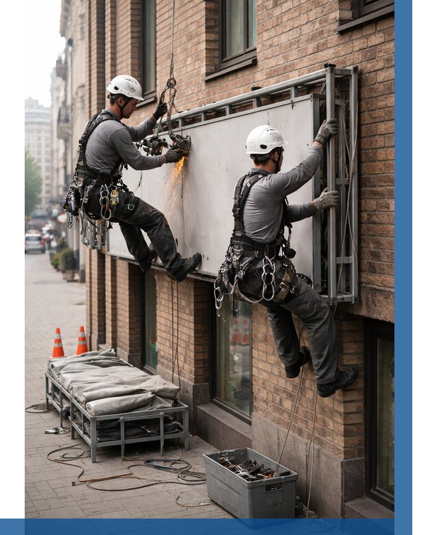 Демонтаж рекламной вывески в Белорецке от 6589 р. | ВЫСОТНИК-Блр