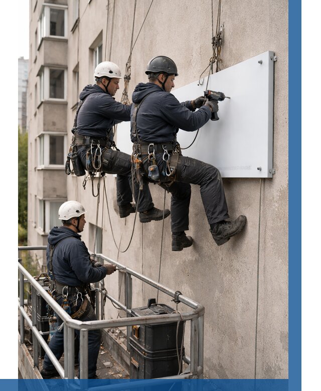 Монтаж табличек и указателей в Белорецке от 3548 р. | ВЫСОТНИК-Блр