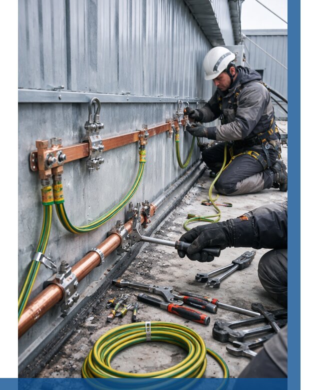 Монтаж заземления здания в Белорецке от 25343 р. | ВЫСОТНИК-Блр