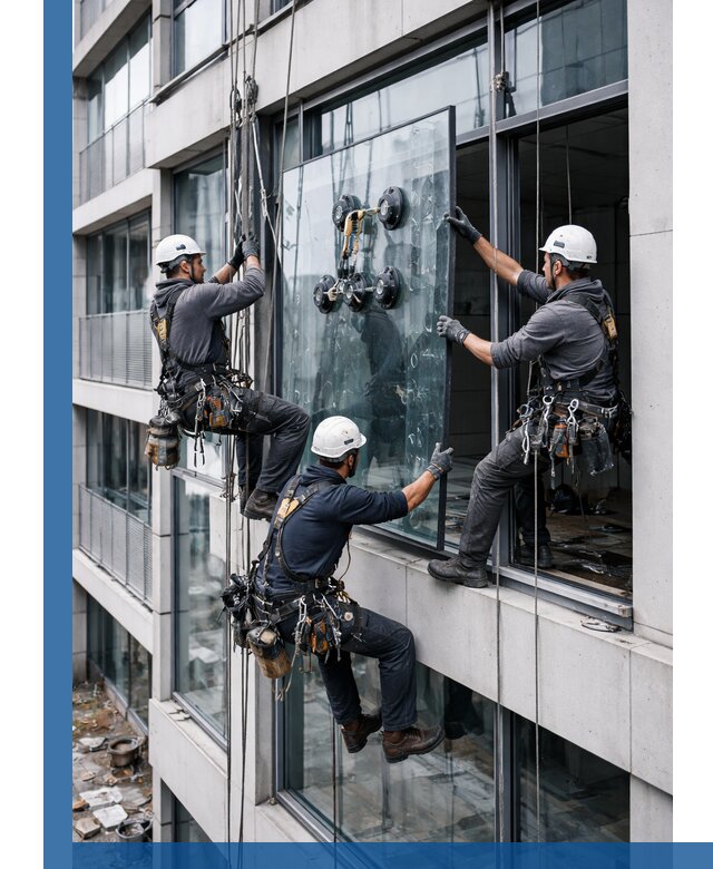 Фасадное остекление и монтаж витражей зданий в Белорецке под ключ