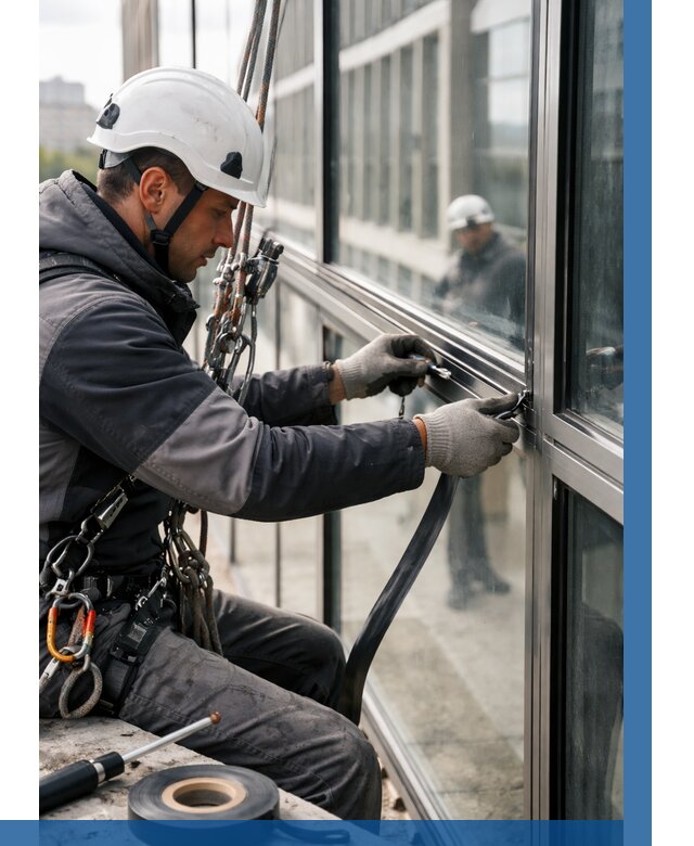 Ремонт витражных конструкций в Белорецке от 3548 р. | ВЫСОТНИК-Блр