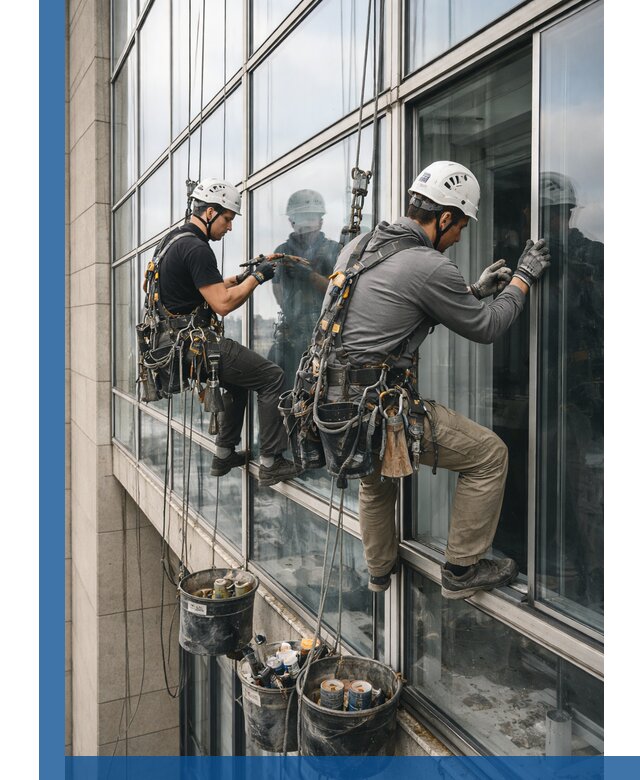 Ремонт витражных конструкций и фасадного остекления в Белорецке