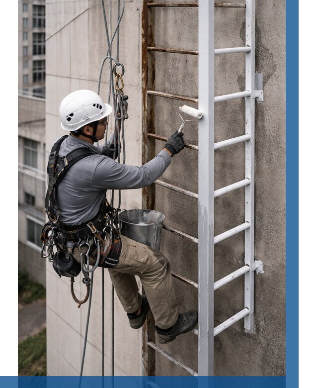 Покраска пожарных лестниц в Белорецке от 4562 р. | ВЫСОТНИК-Блр
