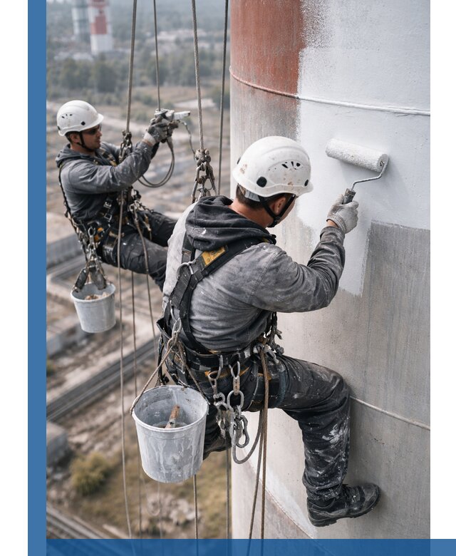 Покраска дымовых труб в Белорецке: антикоррозийная защита и восстановление