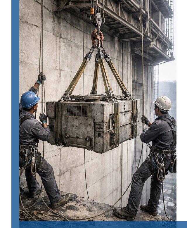 Такелажные работы на высоте, подъем и монтаж грузов в Белорецке