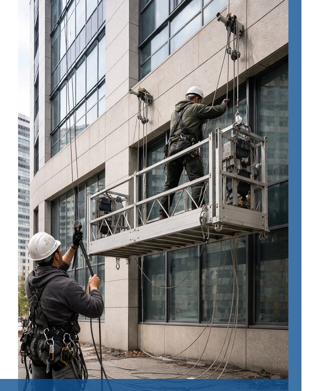 Монтаж и подъем фасадной люльки в Белорецке от 12164 р. | ВЫСОТНИК-Блр