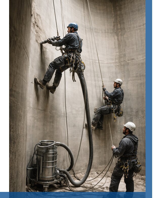 Зачистка силосов в Белорецке от 4562 р. Договор и смета ВЫСОТНИК-Блр