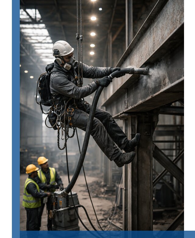 Обеспыливание конструкций в цехах промышленного производства в Белорецке