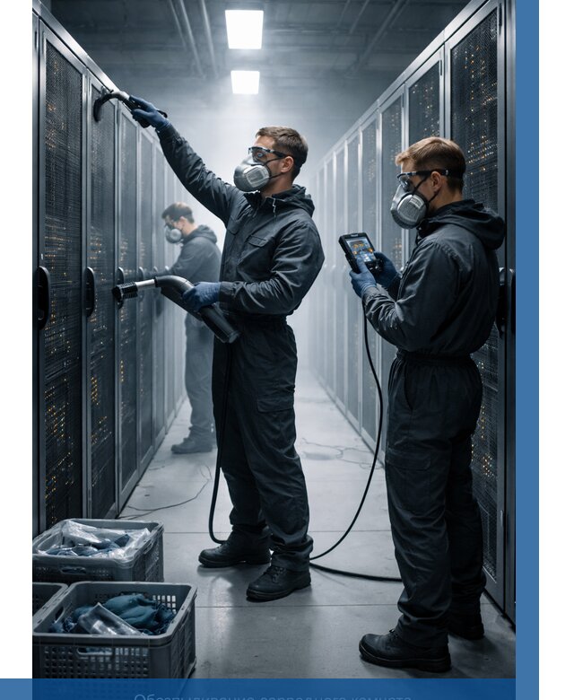 Обеспыливание серверной комнаты в Белорецке от 4562 р. | ВЫСОТНИК-Блр