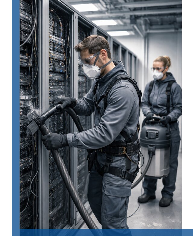 Обеспыливание серверной комнаты в Белорецке, профессиональная очистка