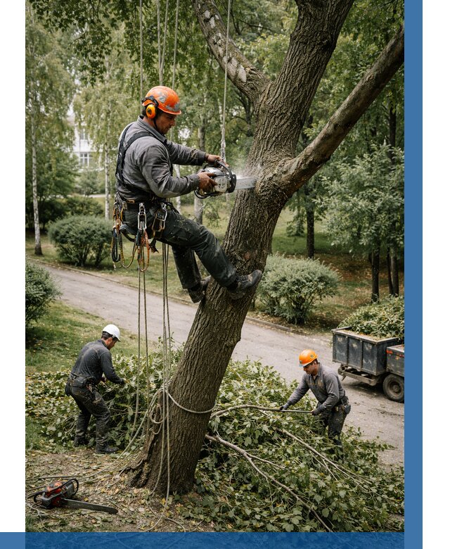 Кронирование деревьев в Белорецке от 6589 р. | ВЫСОТНИК-Блр