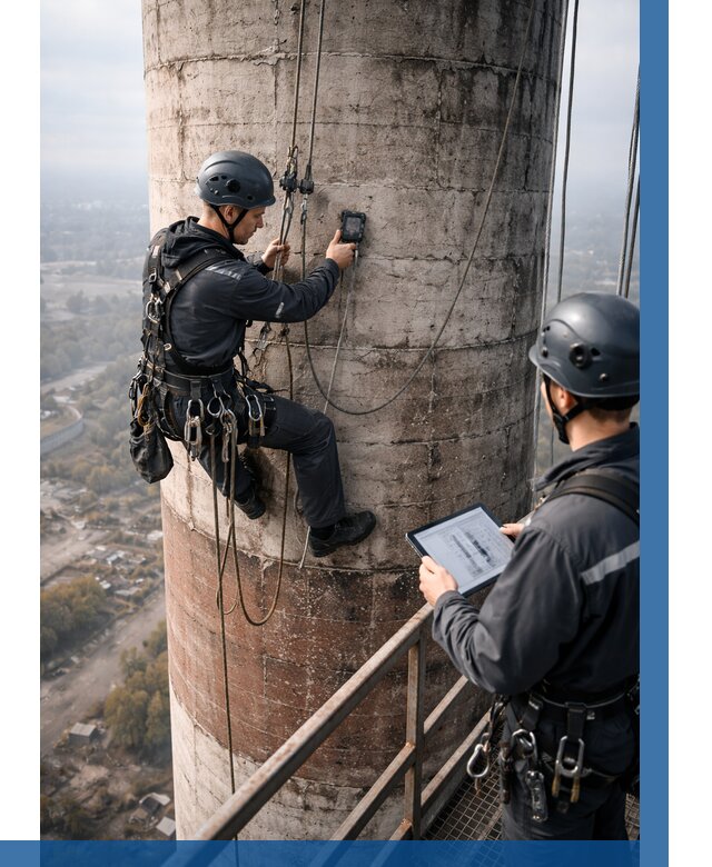 Обследование дымовой трубы в Белорецке от 8110 р. | ВЫСОТНИК-Блр